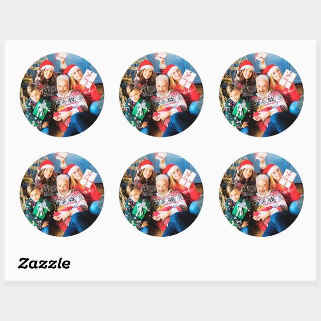 Custom Photo Stickers Personalized Photo Family (Sheet)