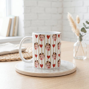 Custom Photo Stripe Cup Baby Face Cute
