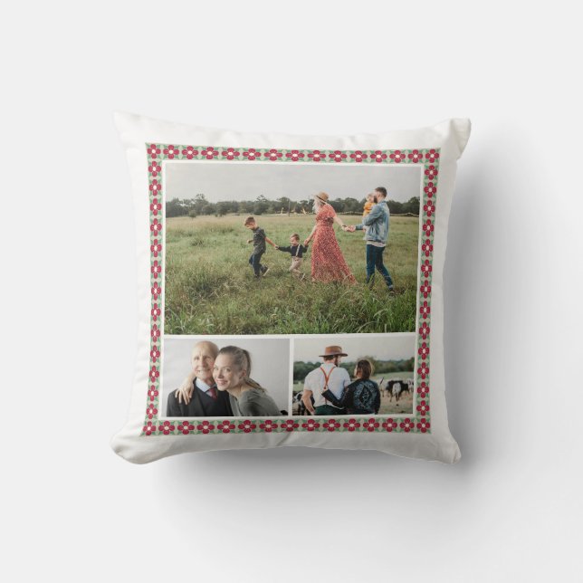 Custom Photo – Stylish Personalized Home Decor Throw Pillow (Front)