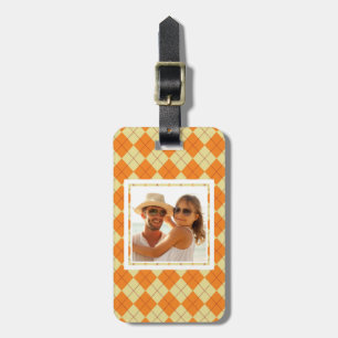 Custom Photo Sweater Background Luggage Tag