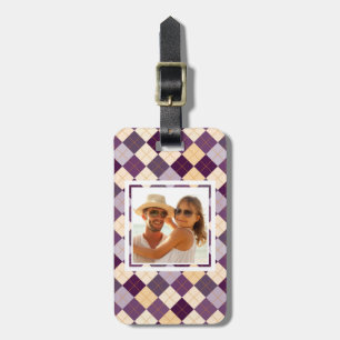 Custom Photo Sweater Background Luggage Tag
