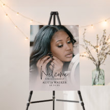 Custom Photo Sweet Sixteen Birthday Welcome Sign