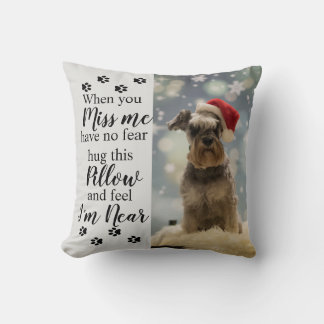 Custom Photo Sympathy gift for pet owners Throw Pillow