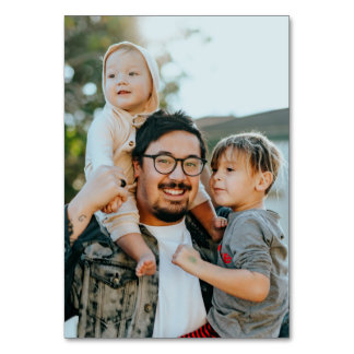 Custom Photo Table Number