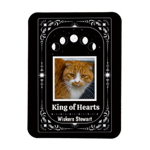 Custom Photo Tarot Cat Lover Keepsake Pet Mom Gift Magnet