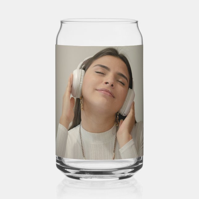 Custom Photo Template Can Glass (Front)