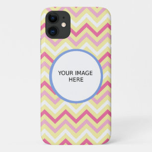 Custom Photo template chevron Zigzag Print iPhone 11 Case