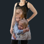 Custom Photo template Family Love Script Apron<br><div class="desc">This design may be personalized by choosing the customize option to add text or make other changes. If this product has the option to transfer the design to another item, please make sure to adjust the design to fit if needed. Contact me at colorflowcreations@gmail.com if you wish to have this...</div>