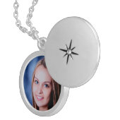 Custom Photo Template Personalized Locket Necklace (Front Right)
