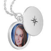 Custom Photo Template Personalized Locket Necklace (Front Left)