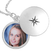Custom Photo Template Personalized Locket Necklace (Front)