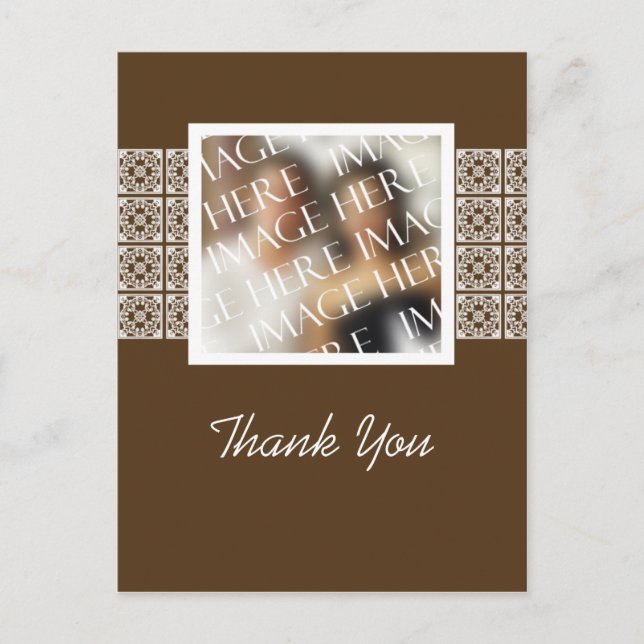 Custom Photo Template Thank You Card (Front)