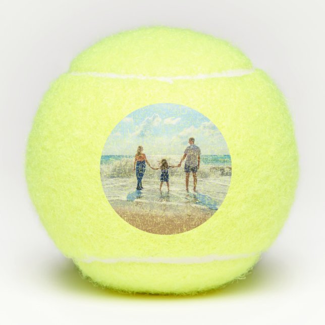 Custom Photo Tennis Balls Gift Your Own Design (Front)