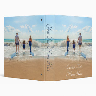 Custom Photo Text 3 Ring Binder Your Family Photos
