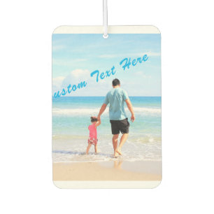 Custom Photo Text Air Freshener Your Family Photos