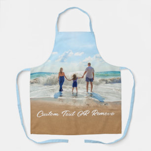 Custom Photo Text Apron Your Photos with Family