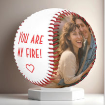 Custom Photo & Text Baseball – Personalized Gift