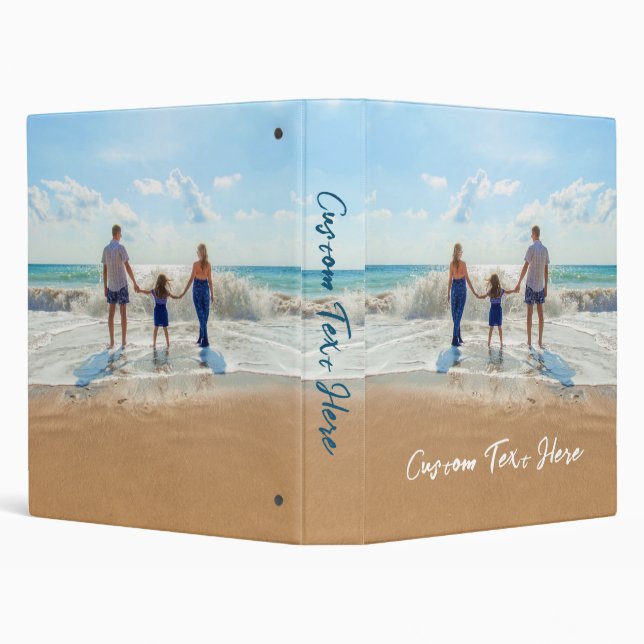 Custom Photo Text Binder with Your Favourite Photo (Background)