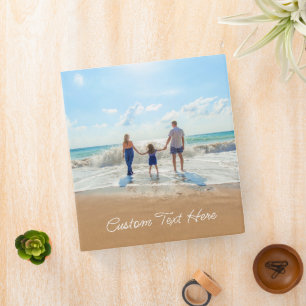 Custom Photo Text Binder with Your Favourite Photo
