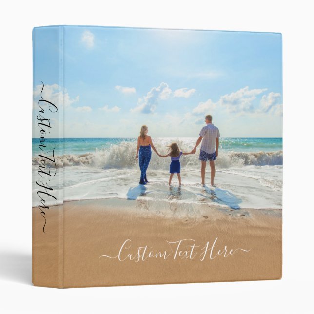 Custom Photo Text Binder Your Favourite Photos (Front/Spine)