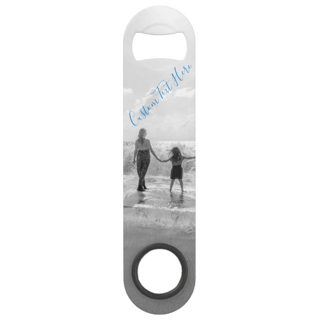 Custom Photo Text Bottle Opener Your Photos Bar Key (Front)