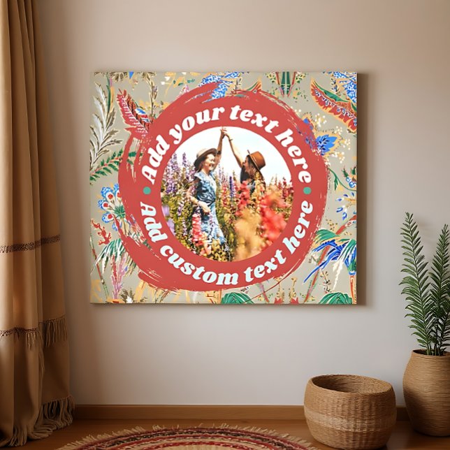 Custom Photo Text Canvas Print FullyEditable Large (Custom Photo Text Canvas Print Fully Editable Large Wall Art Gift)