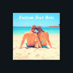 Custom Photo Text Canvas Print Your Love Photos<br><div class="desc">Custom Photo and Text - Your Own Design - Special - Personalized Family / Friends or Personal Gift - Add Your Text and Photo - Resize and move or remove and add elements / image with customization tool. Choose / add your favorite text color ! You can transfer this design...</div>