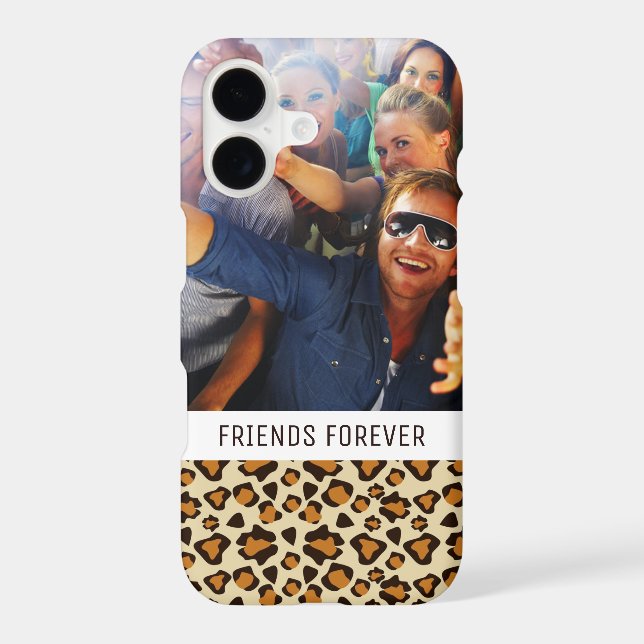 Custom Photo & Text Cheetah skin pattern (Back)