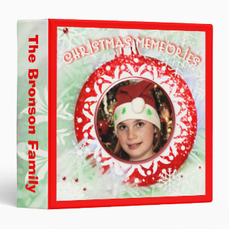 Custom Photo & Text Christmas Ornament Binder