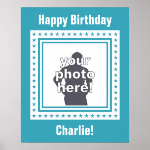 CUSTOM PHOTO, TEXT & COLOR poster