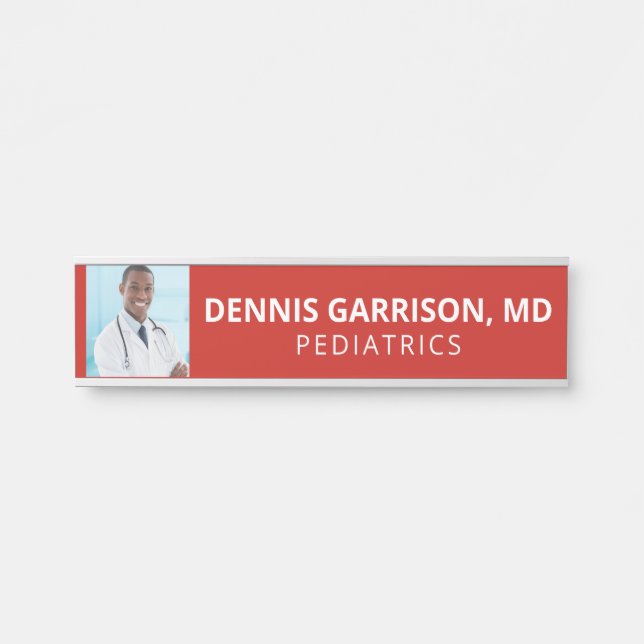 Custom Photo, Text & Colour Door Sign (Front)