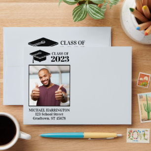 Custom photo, text & colour envelope