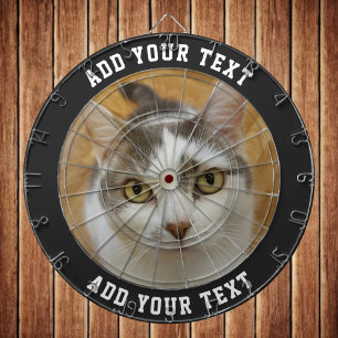 Custom Photo Text Colour Personalized Dartboard