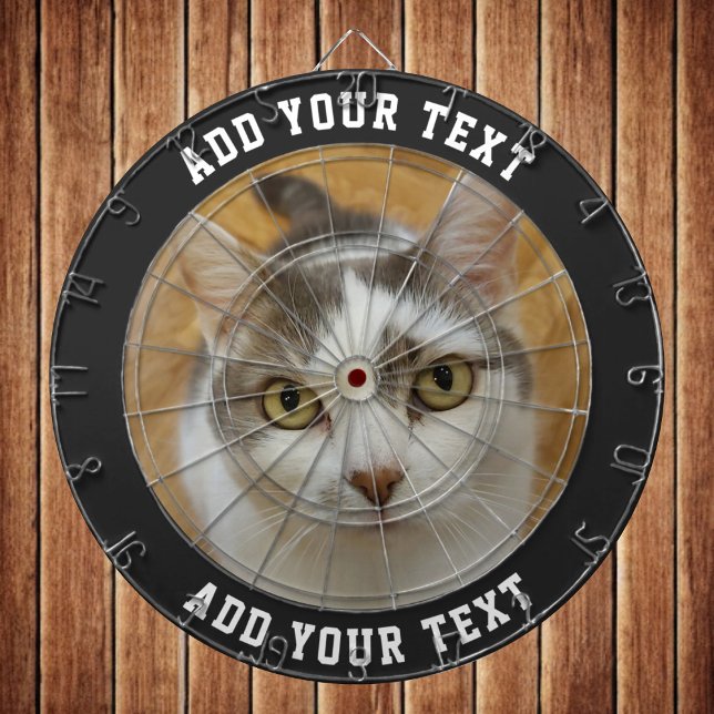 Custom Photo Text Colour Personalized Dartboard (Creator Uploaded)