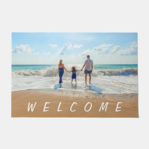 Custom Photo Text Doormat Your Design with Family
