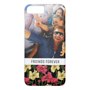 Custom Photo & Text Elegant floral pattern 2 Case-Mate iPhone Case