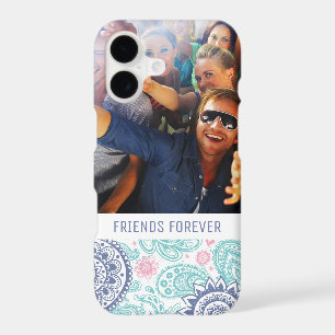 Custom Photo & Text Ethnic Paisley Pattern