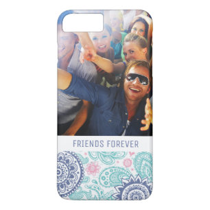 Custom Photo & Text Ethnic Paisley Pattern Case-Mate iPhone Case