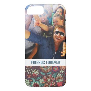 Custom Photo & Text floral cartoon pattern Case-Mate iPhone Case