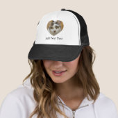 Custom Photo Text Heart Template Personalized Trucker Hat (In Situ)