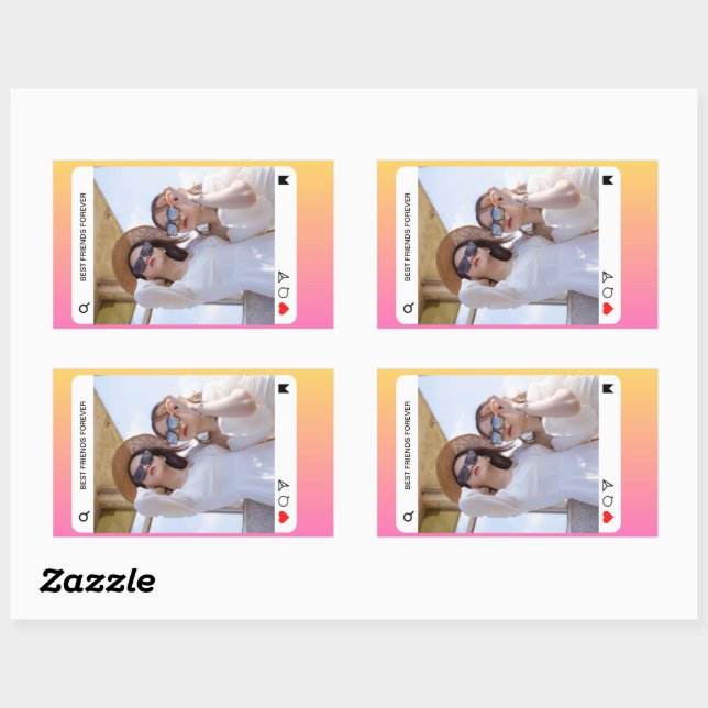 custom photo text instagram modern pink sticker (Sheet)