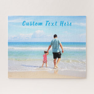 Custom Photo Text Jigsaw Puzzle Your Family Photos