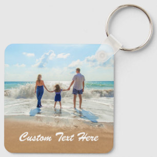 Custom Photo Text Keychain Your Design Best Family