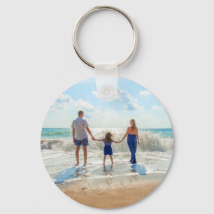 Custom Photo Text Keychain Your Design - Vacation