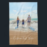 Custom Photo Text Kitchen Towel with Your Photos<br><div class="desc">Custom Photo and Text Kitchen Towel - Unique Your Own Design - Personalized Family / Friends or Personal Towels / Gift - Add Your Text and Photo - Resize and move elements with Customization tool ! Choose font / size / colour ! Good Luck - Be Happy :)</div>