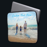 Custom Photo Text Laptop Sleeve Your Family Gift<br><div class="desc">Custom Photo - Unique Your Own Design Personalized Family / Friends or Personal Gift - Add Your Photo / Text / more - Resize and move or remove and add elements / image with Customization tool ! Choose font/ size / colour ! Good Luck - Be Happy :)</div>