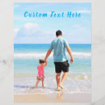 Custom Photo Text Letterhead Your Family Photo DAD<br><div class="desc">Custom Photo and Text - Your Own Design - Special - Personalized Family / Friends or Personal Gift - Add Your Text and Photo - Resize and move or remove and add elements / image with customization tool. Choose / add your favourite font / text colour ! You can transfer...</div>