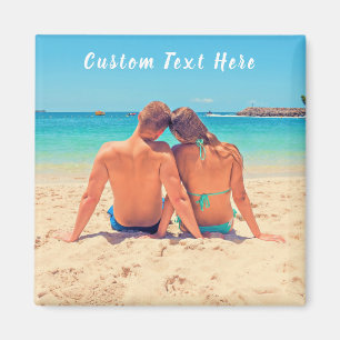 Custom Photo Text Magnet Your Favorite Photos Love