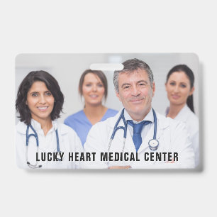 Custom Photo & Text Medical / Hospital badges