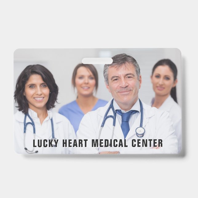 Custom Photo & Text Medical / Hospital badges (Front)